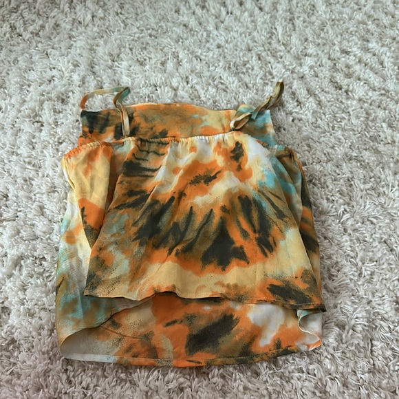 Nasty Gal Right On Tie Dye Cowl Crop Top - Picture 4 of 5